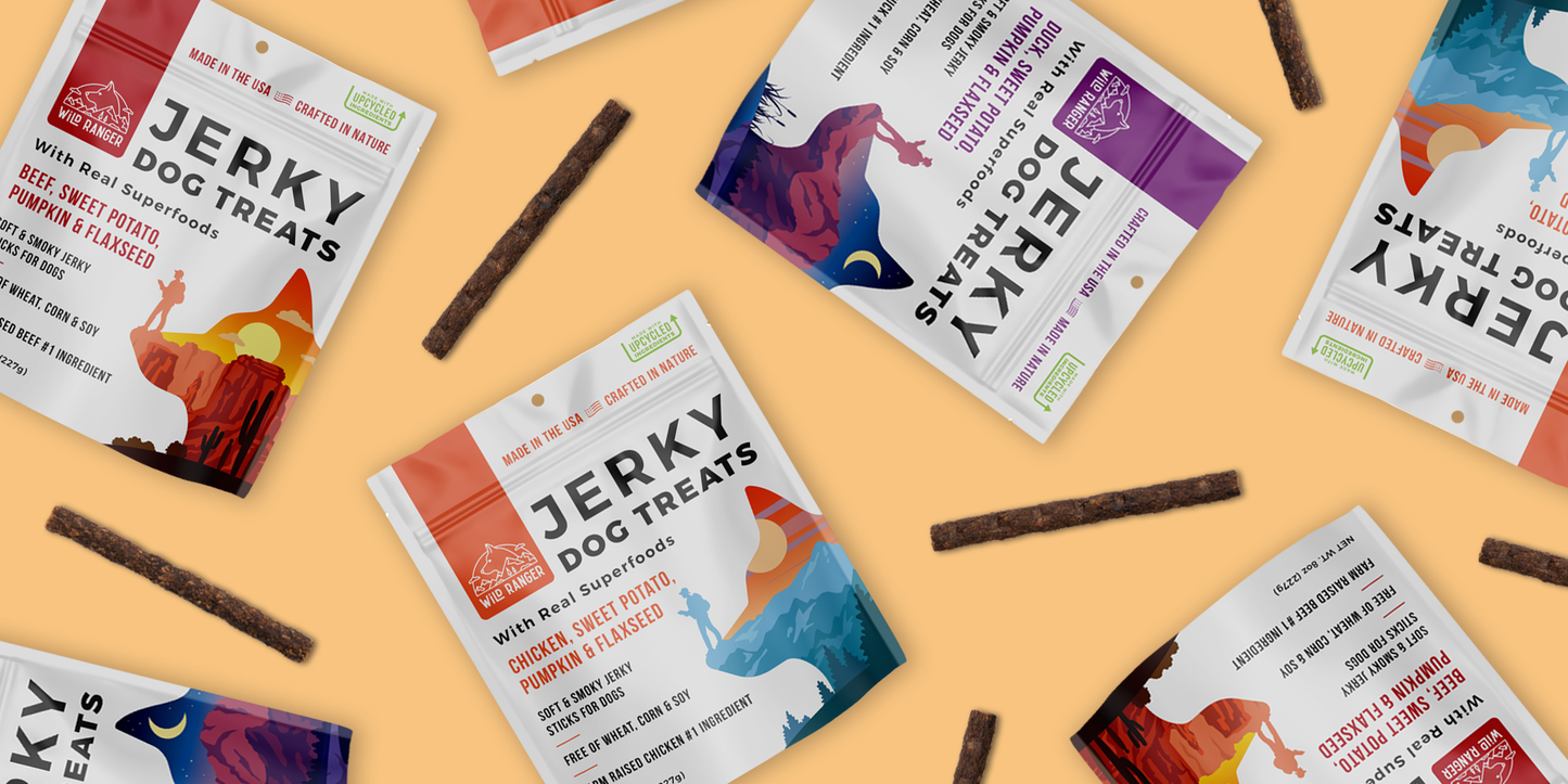 Righteous Felon Craft Jerky - Wild Ranger Chicken Jerky Dog Treats (6ct)