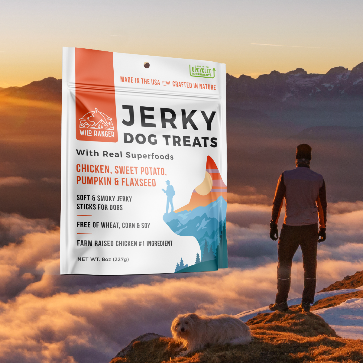 Righteous Felon Craft Jerky - Wild Ranger Chicken Jerky Dog Treats (6ct)
