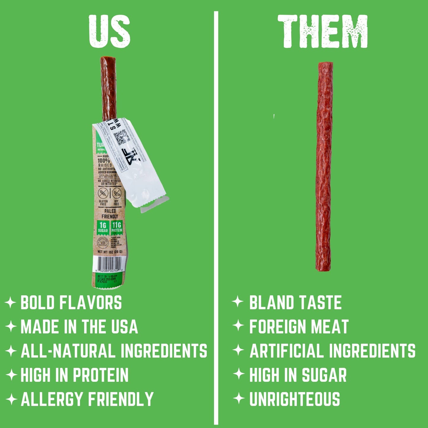 Righteous Felon Craft Jerky - NEW Lemon Pepper Turkey Stick