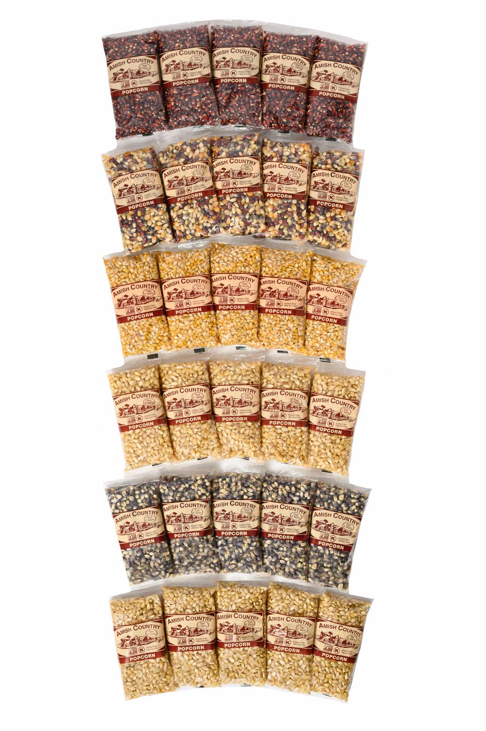 Amish Country Popcorn - Baby White popcorn - 4oz. Popcorn kernel bags