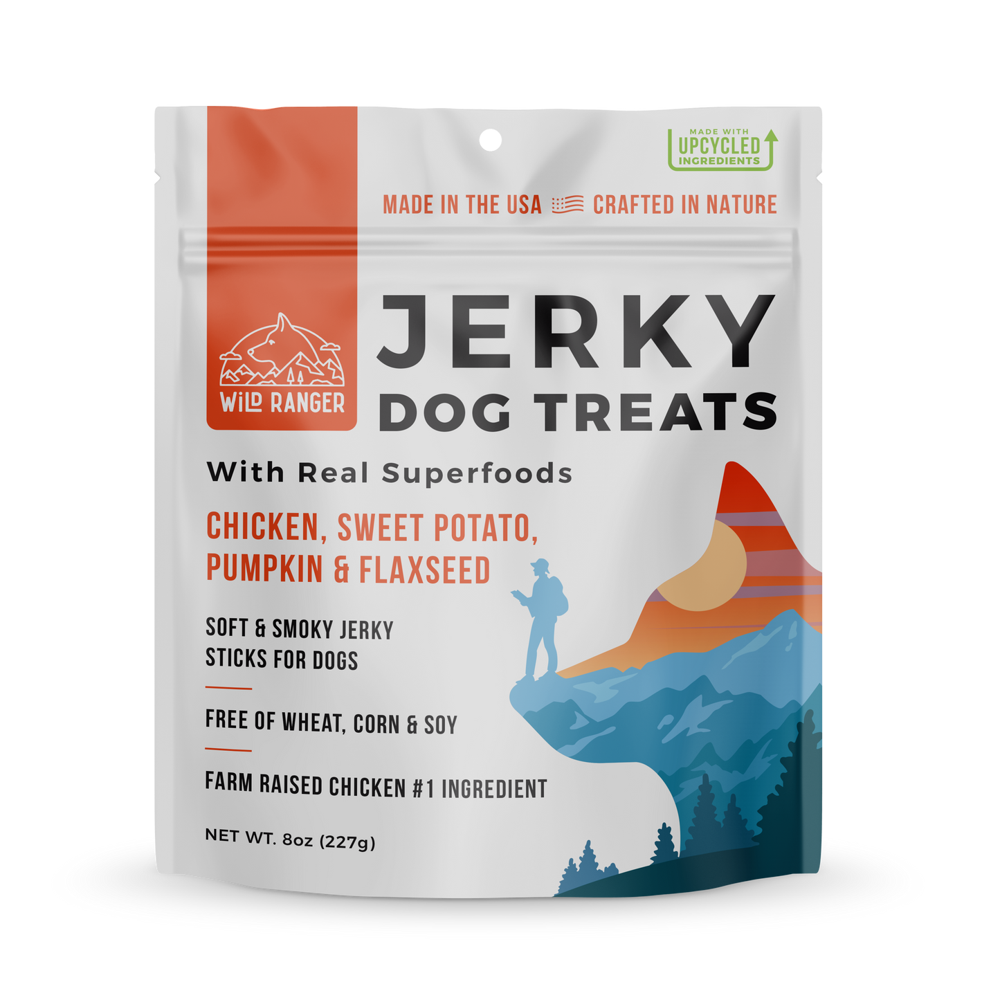 Righteous Felon Craft Jerky - Wild Ranger Chicken Jerky Dog Treats (6ct)