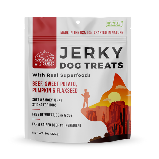 Righteous Felon Craft Jerky - Wild Ranger Beef Jerky Dog Treats (6ct)