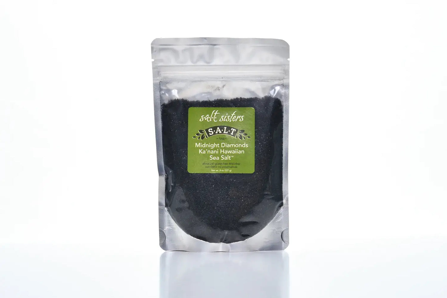 s.a.l.t. sisters (salt sisters) - All-Natural Sea Salt - Hawaiian -Midnight Diamonds -Fine-4oz