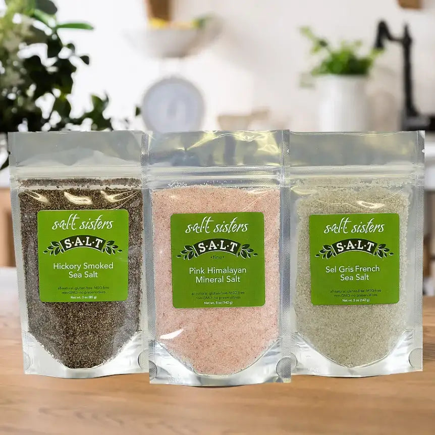 s.a.l.t. sisters (salt sisters) - All-Natural Sea Salt - Hawaiian -Midnight Diamonds -Fine-4oz