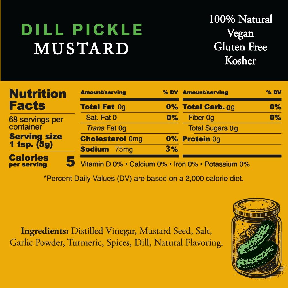Pilsudski Mustard Co - Dill Pickle Mustard 12/12 oz