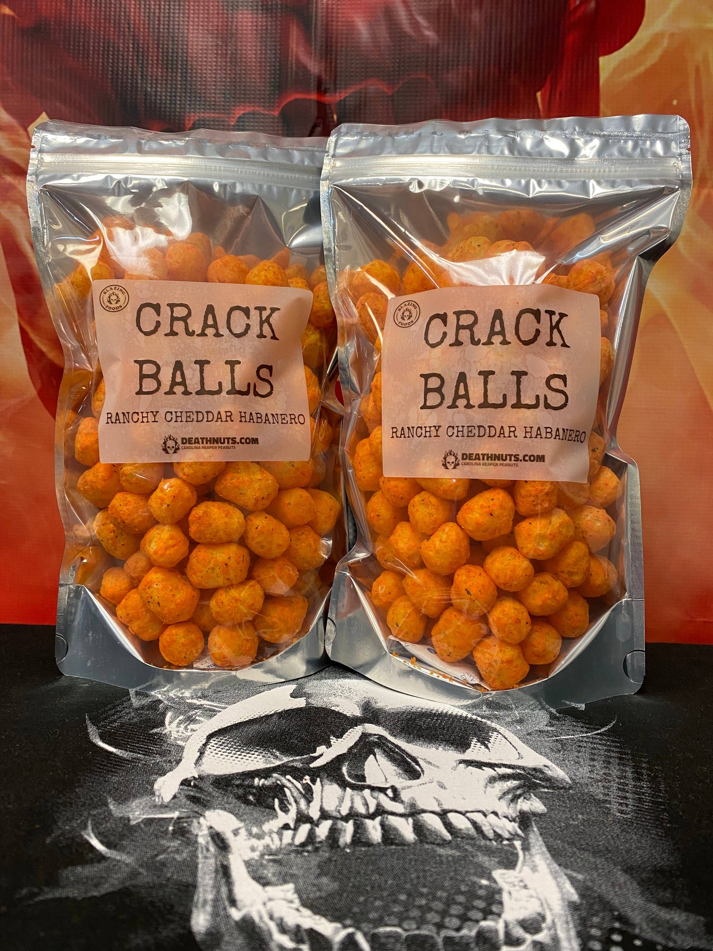 BLAZING FOODS - CRACK BALLS – HABANERO, HATCH GREEN, GHOST, REAPER & 7-POT