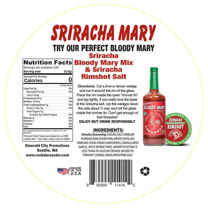 Everything Sriracha - 4 oz Rimmer Sriracha Himalayan Pink Salt